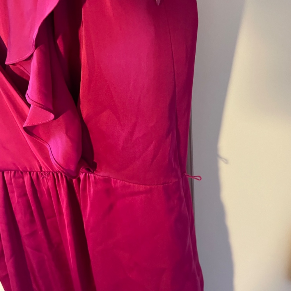 Julie Dillon Satin Dress, size 12, Magenta